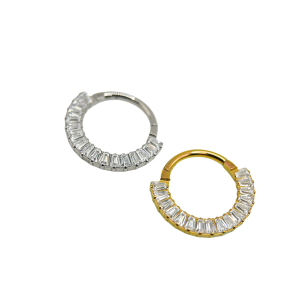 Titāna pavè dimanta gredzens