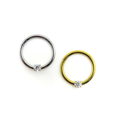 Titāna priekšējais dārgakmens gredzens