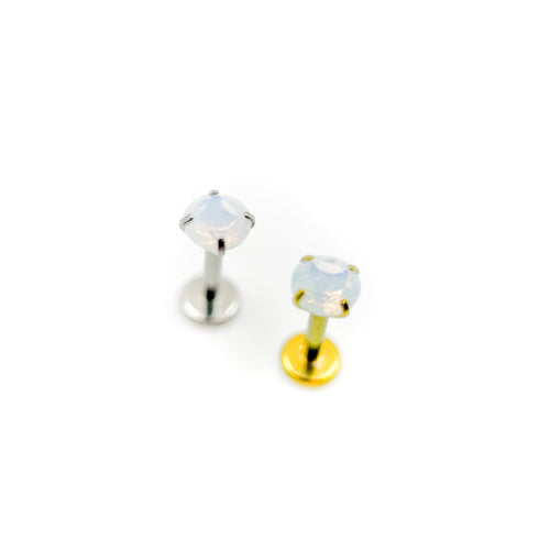 Titāna opāla labret spraudnis