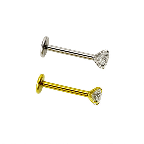 Titāna viena akmentiņa labrets